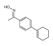 N-[1-[4-(cyclohexen-1-yl)phenyl]ethylidene]hydroxylamine Structure