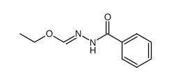 N'-benzoyl-formohydrazonic acid ethyl ester结构式