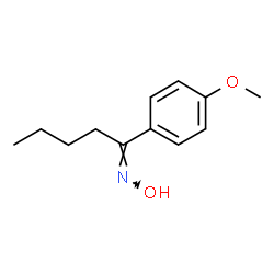 1-(4-Methoxyphenyl)-1-pentanone oxime structure