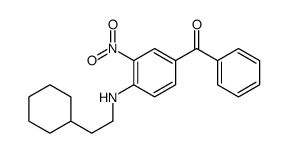 [4-(2-cyclohexylethylamino)-3-nitrophenyl]-phenylmethanone结构式