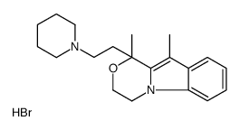1,10-dimethyl-1-(2-piperidin-1-ylethyl)-3,4-dihydro-[1,4]oxazino[4,3-a]indole,hydrobromide Structure