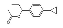 1-Acetoxy-1-(4-cyclopropylphenyl)propan Structure