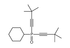 bis(3,3-dimethylbut-1-ynyl)phosphorylcyclohexane结构式