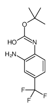 (2-AMINO-4-TRIFLUOROMETHYL-PHENYL)-CARBAMIC ACID TERT-BUTYL ESTER structure