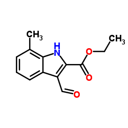 Ethyl 3-formyl-7-methyl-1H-indole-2-carboxylate Structure