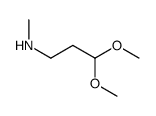 3,3-dimethoxy-N-methylpropan-1-amine结构式