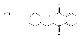 2-(2-morpholin-4-ylethylsulfinyl)benzoic acid,hydrochloride结构式