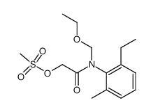 Methanesulfonic acid [ethoxymethyl-(2-ethyl-6-methyl-phenyl)-carbamoyl]-methyl ester Structure