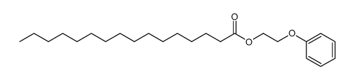 Hexadecanoic acid 2-phenoxy-ethyl ester结构式