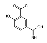 Benzoyl chloride, 5-(aminocarbonyl)-2-hydroxy- (9CI) Structure