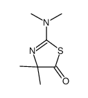 2-(dimethylamino)-4,4-dimethyl-1,3-thiazol-5-one Structure