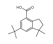 6-tert-butyl-1,1-dimethyl-4-indancarboxylic acid Structure