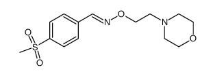 4-methanesulfonyl-benzaldehyde O-(2-morpholin-4-yl-ethyl)-oxime Structure