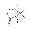 cis-3-hydroxymethyl-2,2-dimethylcyclopropane-1-carboxylic acid lactone结构式