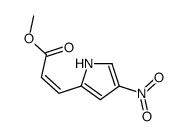 methyl 3-(4-nitro-1H-pyrrol-2-yl)prop-2-enoate结构式