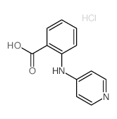 Benzoic acid,2-(4-pyridinylamino)-, hydrochloride (1:1) structure