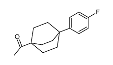 1-[1-(4-fluorophenyl)-4-bicyclo[2.2.2]octanyl]ethanone结构式