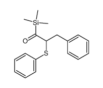 1-trimethylsilyl-3-phenyl-2-phenylsulphenylpropan-1-one Structure