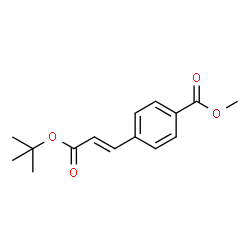 methyl (E)-4-(3-(tert-butoxy)-3-oxoprop-1-en-1-yl)benzoate structure