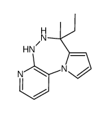 4H-Pyrido[2,3-c]pyrrolo[1,2-e][1,2,5]triazepine,7-ethyl-6,7-dihydro-7-methyl-(9CI) Structure