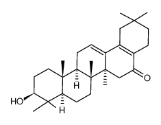 3β-hydroxy-28-noroleana-12,17-dien-16-one Structure