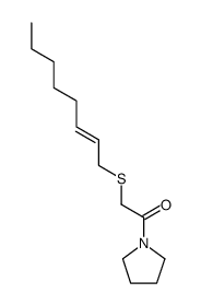 1-[(2E)-octenylthio]acetyl-pyrrolidine Structure