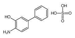 4-Amino-3-biphenylol, hydrogen sulfate结构式