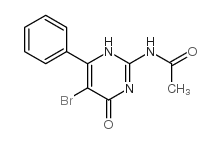 N-(5-BROMO-1,4-DIHYDRO-4-OXO-6-PHENYL-2-PYRIMIDINYL)-ACETAMIDE Structure