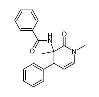 N-(1,3-Dimethyl-2-oxo-4-phenyl-1,2,3,4-tetrahydro-pyridin-3-yl)-benzamide结构式