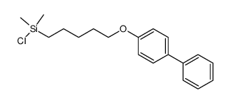 4-biphenyloxypentyldimethylchlorosilane Structure