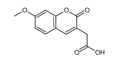 2-(7-methoxy-2-oxo-2H-chromen-3-yl)acetic acid Structure