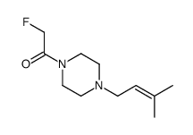 Piperazine, 1-(fluoroacetyl)-4-(3-methyl-2-butenyl)- (9CI)结构式