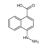 1-Naphthalenecarboxylicacid,4-hydrazino-(9CI) structure