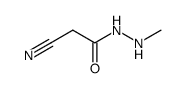 1-cyanoacetyl-2-methylhydrazine Structure