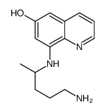 8-(5-aminopentan-2-ylamino)quinolin-6-ol结构式