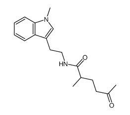 2-methyl-N-(2-(1-methyl-1H-indol-3-yl)ethyl)-5-oxohexanamide Structure