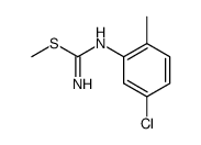 N-(2-chloro-5-methylphenyl)-S-methylisothiourea结构式