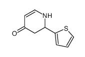 2-thiophen-2-yl-2,3-dihydro-1H-pyridin-4-one结构式