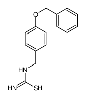 (4-phenylmethoxyphenyl)methylthiourea Structure