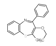 1,5-Benzothiazepine,3-ethoxy-2-methyl-4-phenyl-结构式