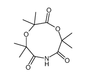 3,3,5,5,9,9-hexamethyl-[1,4,7]dioxazonine-2,6,8-trione Structure