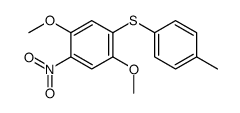 1,4-dimethoxy-5-nitro-2-(p-tolylthio)benzene structure