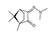 (1R,4S)-3-(Dimethyl-hydrazono)-1,7,7-trimethyl-bicyclo[2.2.1]heptan-2-one结构式