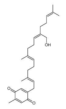 2-[11-(hydroxymethyl)-3,7,15-trimethylhexadeca-2,6,10,14-tetraenyl]-5-methylcyclohexa-2,5-diene-1,4-dione结构式