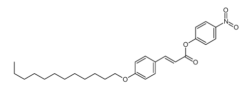 (4-nitrophenyl) 3-(4-dodecoxyphenyl)prop-2-enoate Structure