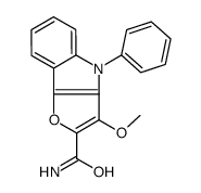 3-methoxy-4-phenylfuro[3,2-b]indole-2-carboxamide Structure