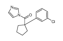 [1-(3-chlorophenyl)cyclopentyl]-imidazol-1-ylmethanone Structure