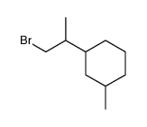 1-(1-bromopropan-2-yl)-3-methylcyclohexane Structure