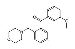 3'-METHOXY-2-MORPHOLINOMETHYL BENZOPHENONE结构式