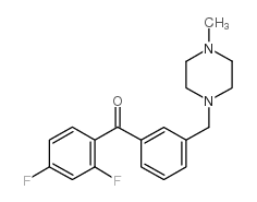 2,4-DIFLUORO-3'-(4-METHYLPIPERAZINOMETHYL) BENZOPHENONE picture